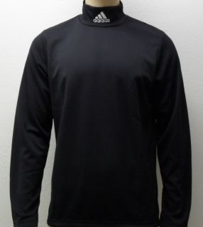 Adidas STAND UP Langarm Shirt Rollkragen Pullover Rolli in schwarz