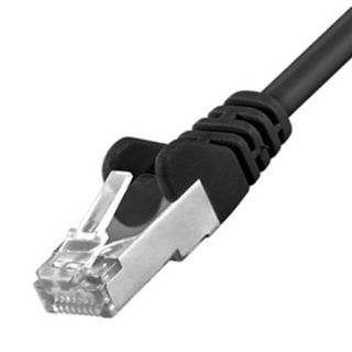 CAT5e Patchkabel LAN DSL Netzwerkabel S/FTP schwarz 3m