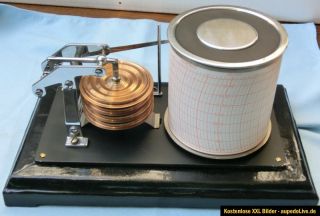 Trommelschreiber Barograph, Barometer ( 4 Dosen Messeinheit )