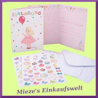 Depesche My Style Princess 8 Kinder Geburtstags Einladungskarten
