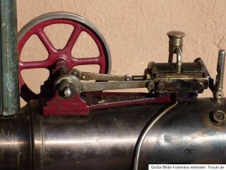 Dampfmaschine Lokomobil Bing sehr alt Messing sehr massiv