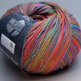 Grossa Merino superfein Cool Wool 768 burnt rainbow 50g Wolle