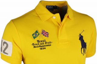 Polo Ralph Lauren Polo Shirt uni gelb NEU Gr. M   XXL Poloshirt