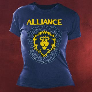 World of Warcraft Allianz Crest 3 Girlie Shirt