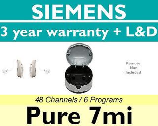 NEW Siemens Pure 7mi BTE RIC Brown Hearing aids