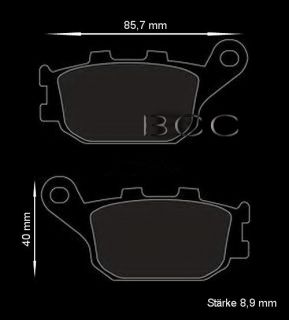 Ferodo Bremsbeläge Honda CB 600 F/S Hornet   PC36   FDB754 Bremsbelag