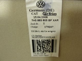 VW T5 Multivan Sitz Sitzbezug Leder Einzelsitz Drehsitz hinten