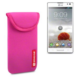 NEOPRENE POUCH FOR LG OPTIMUS L9 P760   HOT PINK