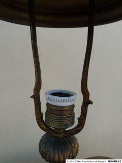 Wunderschön alte Tischlampe Messing Öllampe h43cm (elektrisch