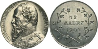 C12 Bayern Medaille 1901 Prinzregent Luitpold 1886 1913