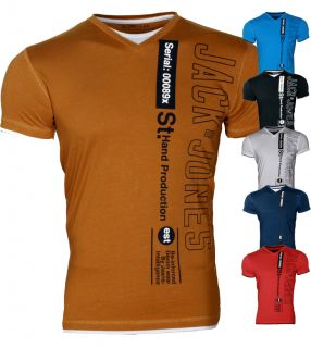 Jack & Jones T Shirt Hemd SUNDOWN TEE 2012 Slim Fit 4 Farben Gr.S