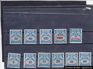 Danzig Porto Briefmarken Michel 30   37 39 42 Postfrisch Originalgummi