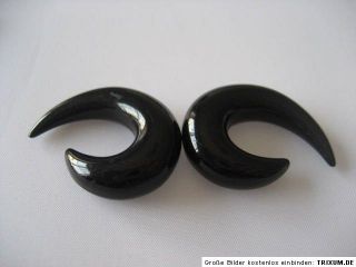 Angebot kleine Sichel Spirale Dehnstab schwarz bis 8 mm zum dehnen