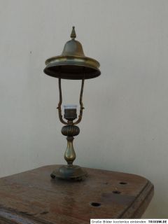 Wunderschön alte Tischlampe Messing Öllampe h43cm (elektrisch
