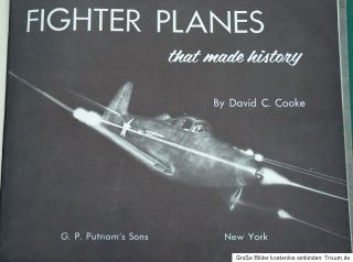 altes Buch von 1958 Fighter Planes, that made history