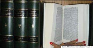 1961 Zedler 64 Bände Universal Lexicon aller Wissenschaften Lexikon