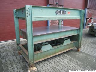 Ott JU 80 Furnierpresse Plattenpresse Presse Funierpresse Holzpresse