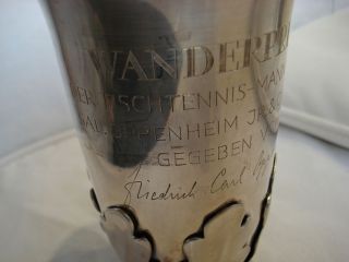 Pokale 925 Silber 815 g. Tischtennis Wanderpreis Friedrich Carl von