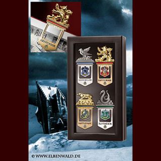 Hogwarts Lesezeichen Set aus Harry Potter   Metall Wappen der Hogwarts