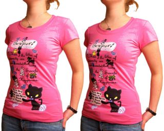 Ambitionfly T Shirt Damen rosa pi jeans 822 shirt L/XL
