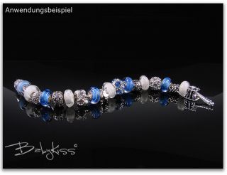 BabyKiss Murano Glas Bead Element   High Class   Glas Modul f. Armband