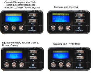 FM Transmitter BLUETOOTH USB SD Freisprecheinrichtung