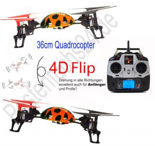 RC Heli Quadrocopter Drone 2,4Ghz 4,5Kanal 36cm 360° Flip Drohne