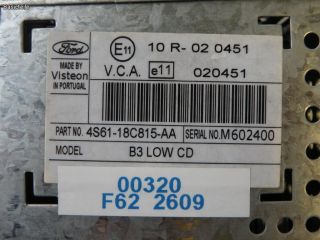 Ford Fiesta Fusion Radio CD Autoradio Original 4500 RDS EON