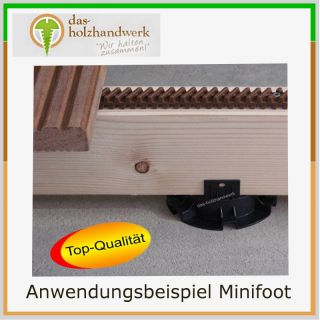 Verstellfüße Minifoot von 2,5   4,0 cm, höhenverstellbare