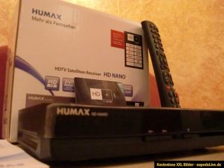 Humax HD NANO SAT Empfänger Receiver HDMI USB Garantie plus HD+ Karte