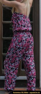 Dress Overall Hippie inkl.Gürtel XS S M vokuhila catsuit jumpsuit