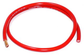 PVC Leitung, Überbrückungskabel, Ladekabel 25 mm² rot