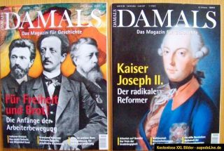 2x DAMALS  Das Magazin für Geschichte Februar 2013+Januar 2013 NEU