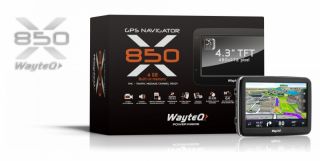 WayteQ x850 4,3 Zoll 10,9 cm GPS Navigationsgerät Video  mit 3D