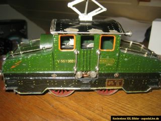 Märklin Spur 0 E Lok V66 1302/0 grün 30er Jahre