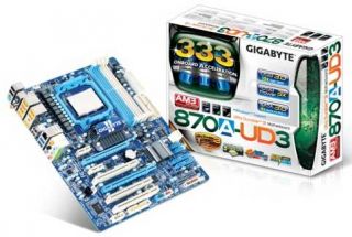 GigaByte GA 870A UD3 Rev. 3.1mit neuem AMD 870 Chipsatz für S.AM3