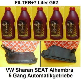 Ölwechselkit Automatikgetriebe SEAT Alhambra VW Sharan 5Gang 7L G52