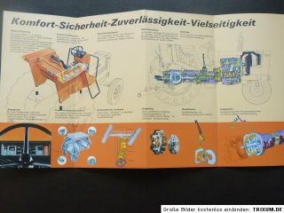 FIAT Traktoren 780 und 880/ DT Prospekt 12 S., 1974 A 5/6 TOP