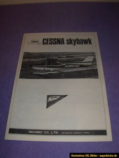 Cessna 172 Skyhawk Bausatz 120 von Nichimo Plastic Color Model
