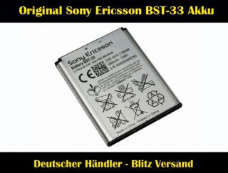 Original Sony Ericsson K810i K800i W880i Satio C902 Akku BST 33