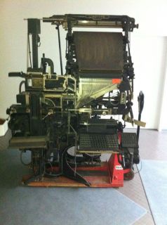 original Linotype Setzmaschine Heidelberger Druck Druckmaschine
