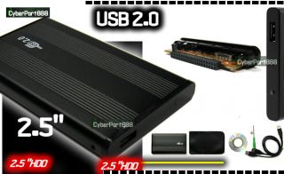 USB 2.0 IDE 2.5 HDD HD HARD DRIVE ENCLOSURE CADDY CASE
