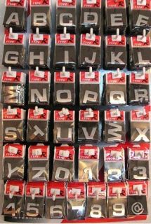 3D Buchstaben , Zahlen Chrom selbstklebend