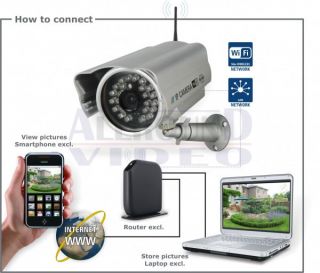 ELRO C903IP Plug&Play Außen  WIFI WLAN IP IR Netzwerkkamera, Livebild
