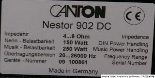Top 1 Paar Canton Nestor 902 DC Standlautsprecher