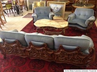 Barocke Stilmöbel, 3  Sitzer Sofa , 2 Sessel,Tisch, Barocke Garnitur