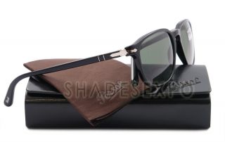 NEW Persol Sunglasses PO 3019S BLACK 95/31 PO3019 55MM AUTH