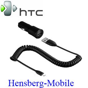 ORIGINAL HTC AUTO KFZ LADEGERÄT LADEKABEL CC C200 DESIRE HD HD2 HTC