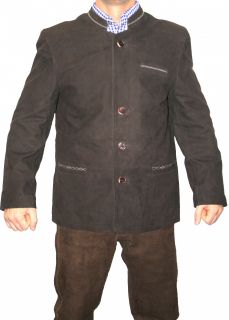 Farbe dunkelbraun Die Jacke besteht aus feinstem Ziegenleder , sehr