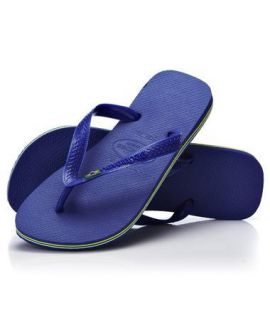Havaianas Brasil Flip Flops, Marine Blue   Brand New in Box*
